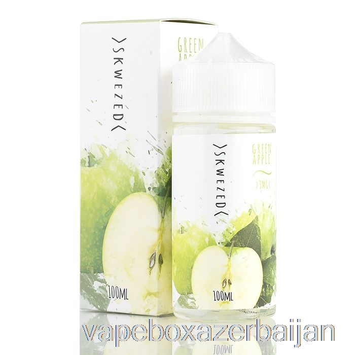 E-Juice Vape Green Apple - SKWEZED E-Liquid - 100mL 0mg